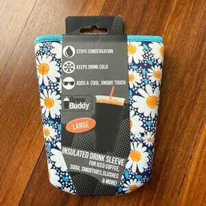 NEW Brew Buddy - Large - Daisy Design -  Insulated Drink Sleeve